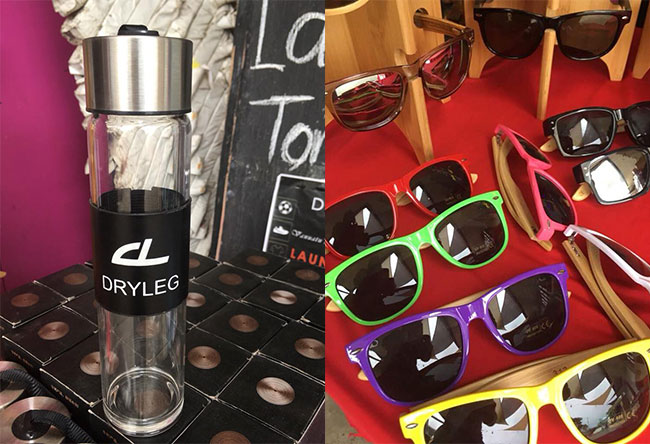 Dry Leg Sun Glasses & Drinking Bottles