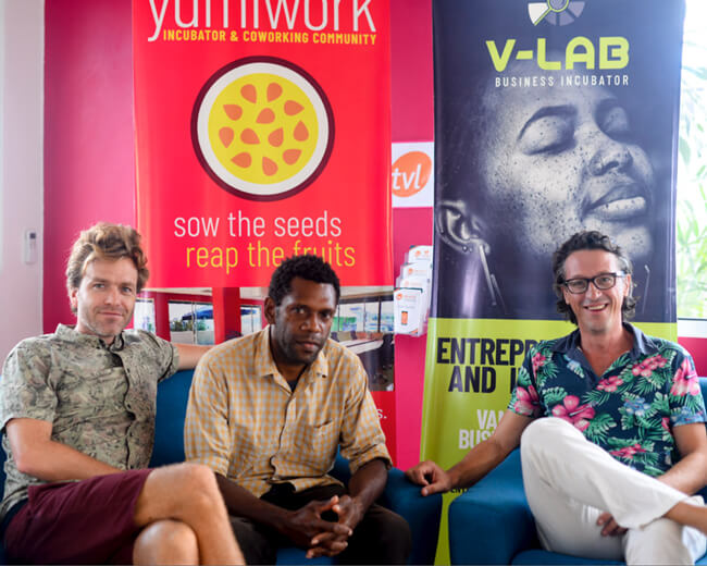 YumiWork Director Marc Gérard and VLAB Director Marc-Antoine Morel